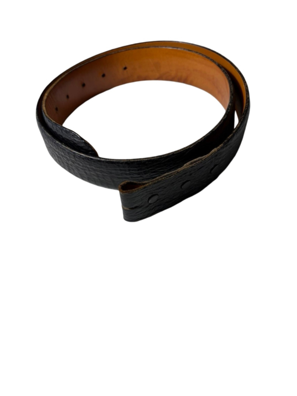Wehmeier’s New Orleans Genuine Sharkskin Black Belt Strap Size 36 USA